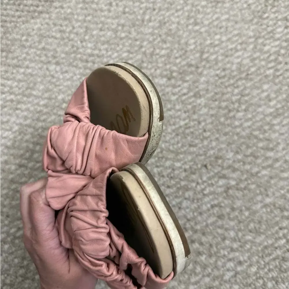 Sam Edelman Blush Pink Women's Sandals Aliana  cali rose leather wedge 8